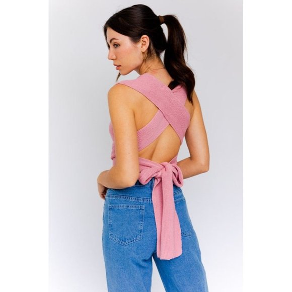 LE LIS MULTI TIE / CONVERTIBLE SWEATER TANK - Picture 4 of 11